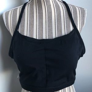 Fabletics Black Racer Back Sports Bra/Top